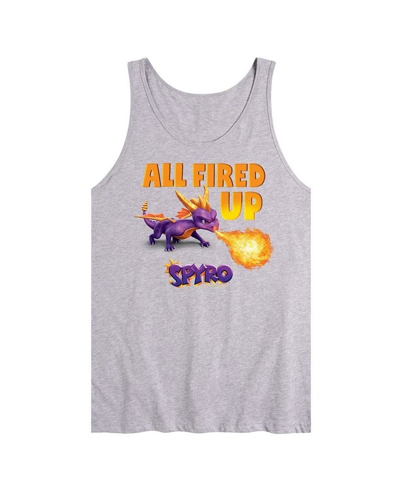 Men's Spyro All Fired Up Tank Gray $14.00 T-Shirts