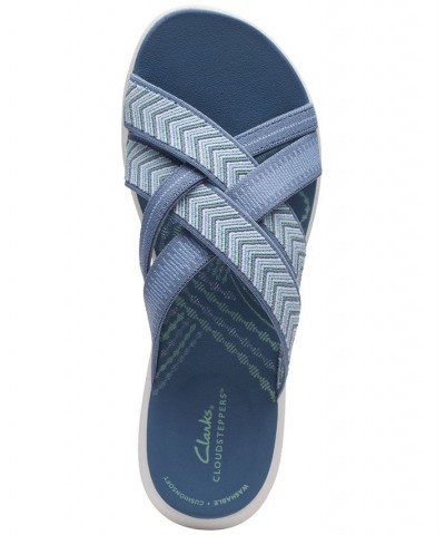 Women's Cloudsteppers™ Mira Grove Slip-On Sandals Blue $45.05 Shoes