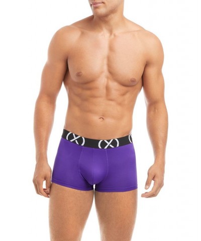 Men's Micro Sport No Show Performance Ready Trunk, Pack of 3 Safety Yellow, Atomic Blue, Electric Purple $31.20 Underwear