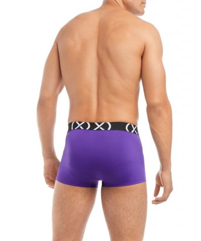 Men's Micro Sport No Show Performance Ready Trunk, Pack of 3 Safety Yellow, Atomic Blue, Electric Purple $31.20 Underwear