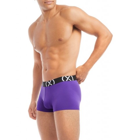 Men's Micro Sport No Show Performance Ready Trunk, Pack of 3 Safety Yellow, Atomic Blue, Electric Purple $31.20 Underwear