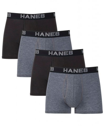 Men's 4-Pk. Ultimate ComfortFlex Fit Total Support Pouch Trunks Black $14.88 Underwear