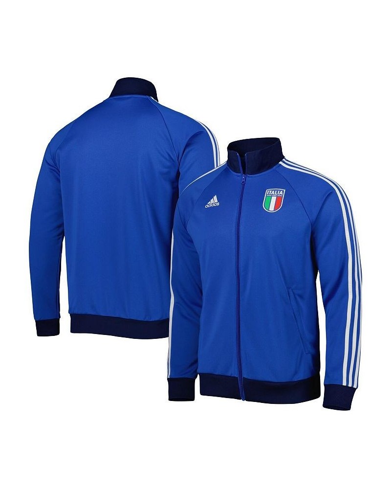 Men's Blue Italy National Team DNA Raglan Full-Zip Track Jacket $45.89 Jackets