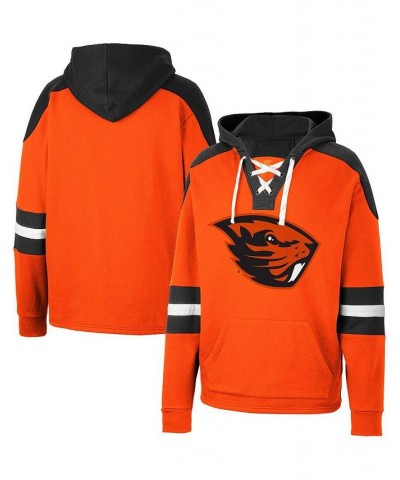 Men's Orange Oregon State Beavers Lace-Up 4.0 Pullover Hoodie $35.25 Sweatshirt