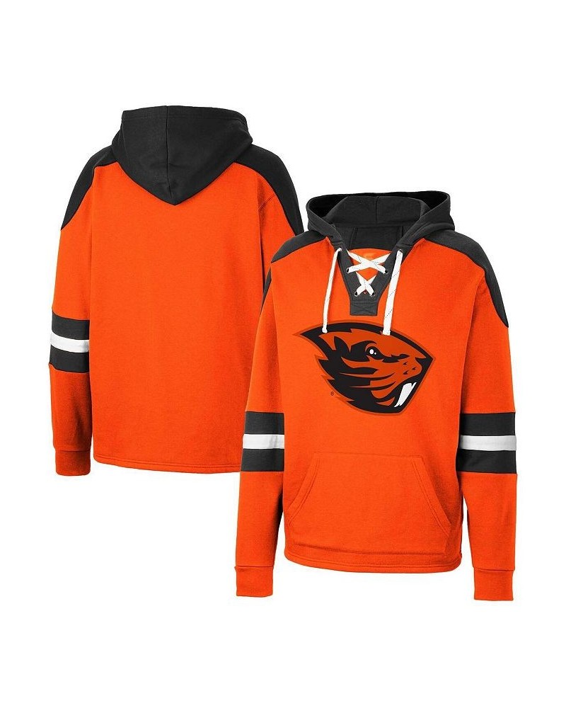 Men's Orange Oregon State Beavers Lace-Up 4.0 Pullover Hoodie $35.25 Sweatshirt