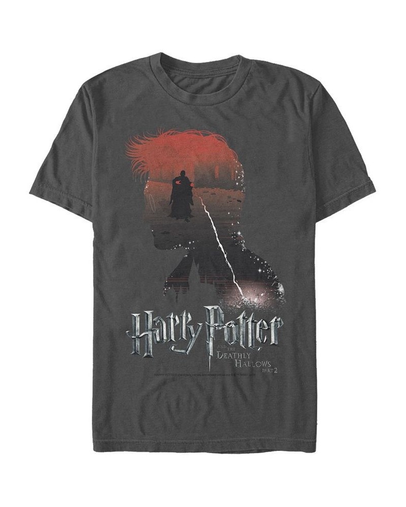 Men's The Boy Who Lived Short Sleeve Crew T-shirt Gray $14.35 T-Shirts