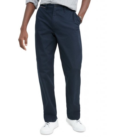 Men's Global Stripe Casual Chino Pants Blue $35.77 Pants