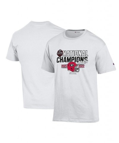 Men's White Georgia Bulldogs Back-To-Back College Football Playoff National Champions T-shirt $16.40 T-Shirts