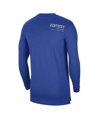 Men's Royal Kentucky Wildcats 2022 Coach Performance Long Sleeve V-Neck T-shirt $26.65 T-Shirts