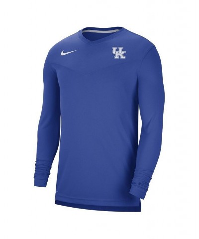 Men's Royal Kentucky Wildcats 2022 Coach Performance Long Sleeve V-Neck T-shirt $26.65 T-Shirts