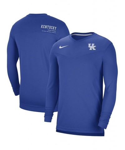 Men's Royal Kentucky Wildcats 2022 Coach Performance Long Sleeve V-Neck T-shirt $26.65 T-Shirts