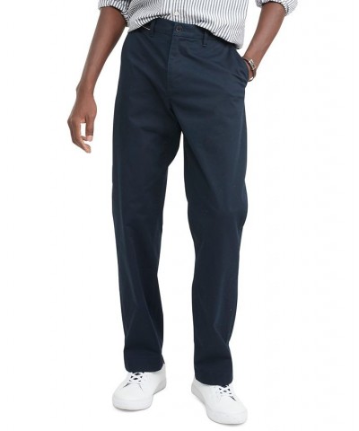 Men's Global Stripe Casual Chino Pants Blue $35.77 Pants