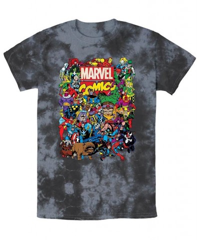 Men's Marvel Entire Cast Short Sleeve Bombard Wash T-shirt Multi $18.89 T-Shirts