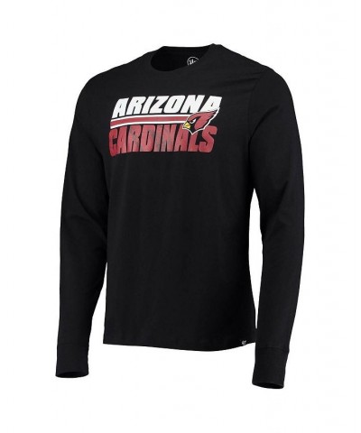 Men's '47 Black Arizona Cardinals Shadow Super Rival Long Sleeve T-shirt $13.44 T-Shirts