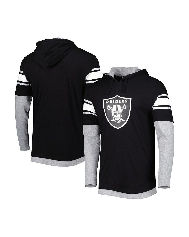 Men's Black Las Vegas Raiders Long Sleeve Hoodie T-shirt $22.95 T-Shirts