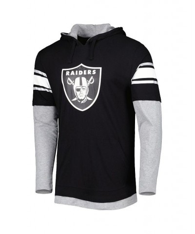 Men's Black Las Vegas Raiders Long Sleeve Hoodie T-shirt $22.95 T-Shirts