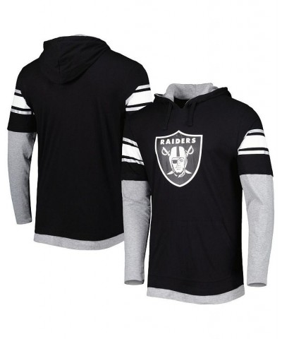 Men's Black Las Vegas Raiders Long Sleeve Hoodie T-shirt $22.95 T-Shirts