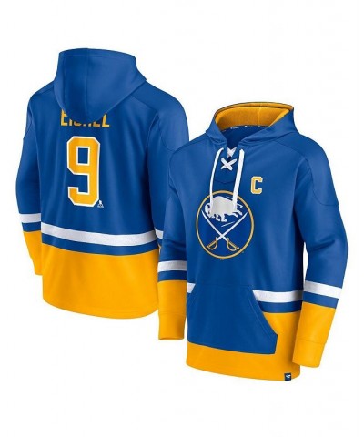 Men's Branded Jack Eichel Royal, Gold Buffalo Sabres Player Lace-Up V-Neck Pullover Hoodie $33.11 Sweatshirt