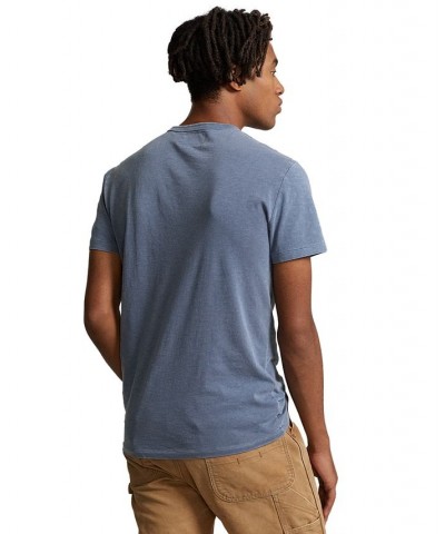 Men's Classic-Fit Logo Jersey T-Shirt Blue $26.09 T-Shirts