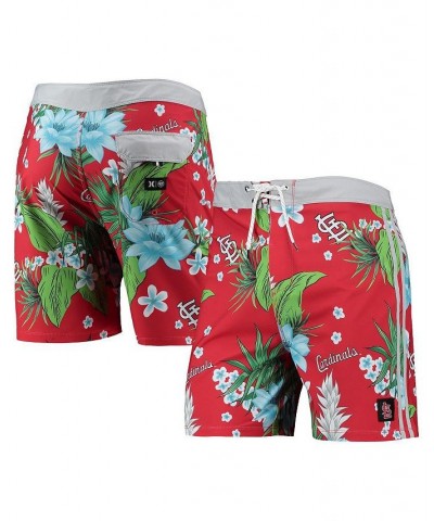 Men's x '47 Brand Red St. Louis Cardinals Phantom Tailgate Swim Shorts $38.40 Swimsuits