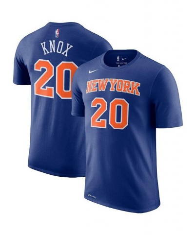 Men's Kevin Knox Blue New York Knicks Player Name and Number Performance T-shirt $14.40 T-Shirts