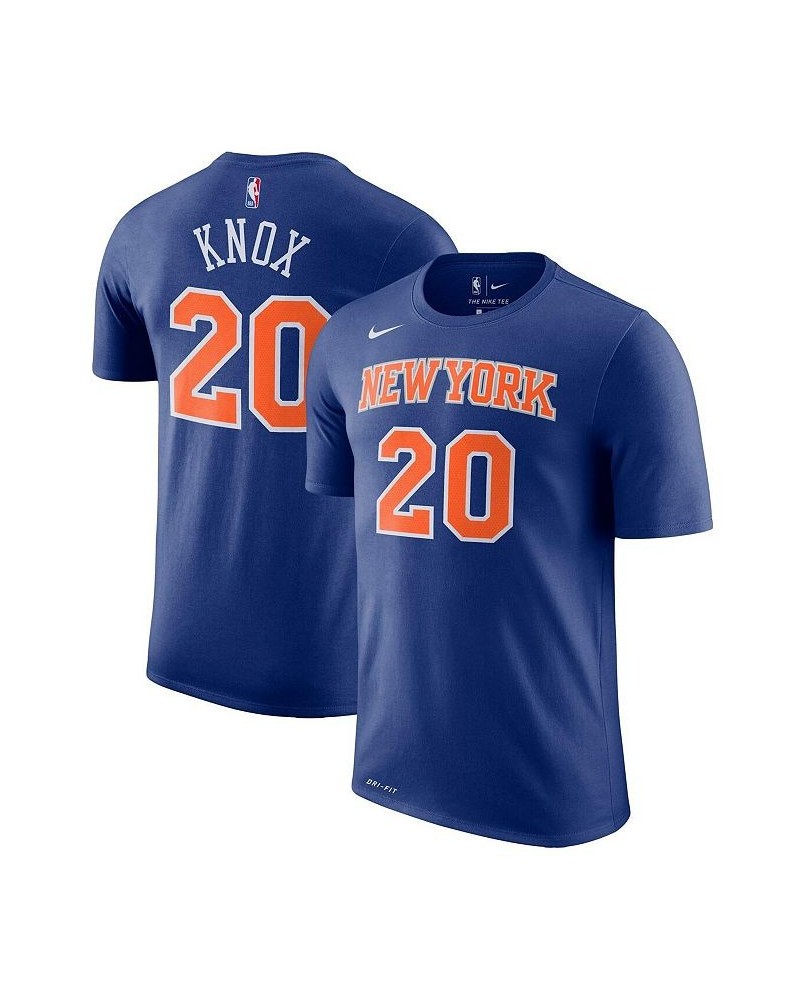 Men's Kevin Knox Blue New York Knicks Player Name and Number Performance T-shirt $14.40 T-Shirts