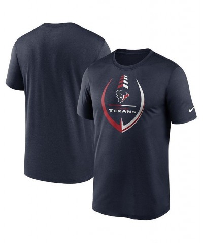 Men's Navy Houston Texans Icon Legend Performance T-shirt $25.99 T-Shirts