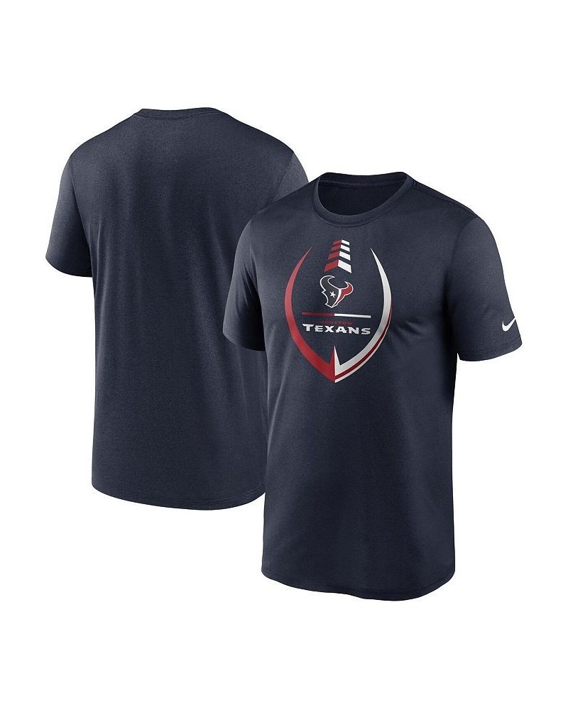 Men's Navy Houston Texans Icon Legend Performance T-shirt $25.99 T-Shirts