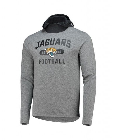 Men's Gray, Black Jacksonville Jaguars Active Block Hoodie Long Sleeve T-shirt $22.36 T-Shirts