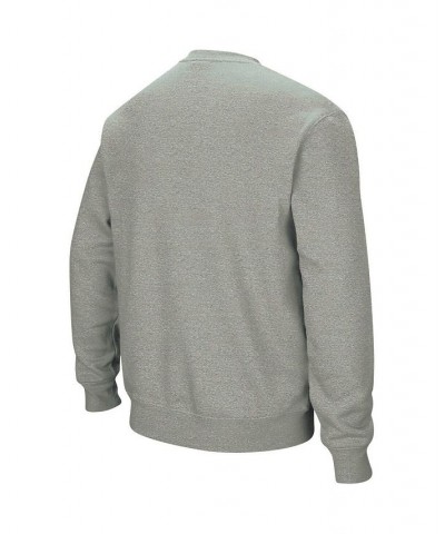 Men's Heather Gray Army Black Knights Arch and Logo Crew Neck Sweatshirt $25.80 Sweatshirt