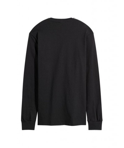 Men's Nice Long Sleeve T-shirt Black $20.21 T-Shirts