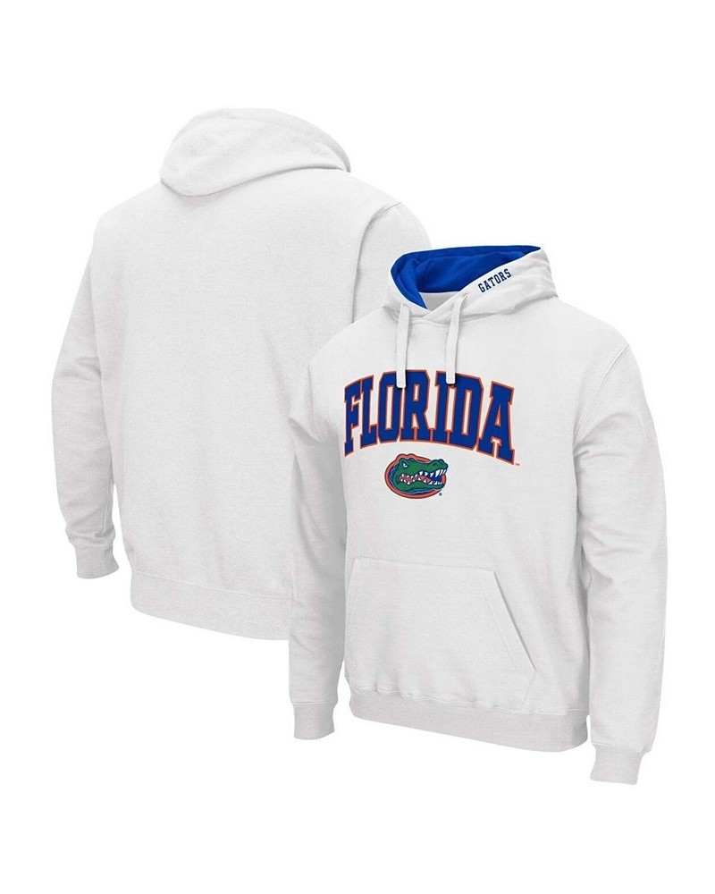 Men's White Florida Gators Arch Logo 3.0 Pullover Hoodie $24.60 Sweatshirt