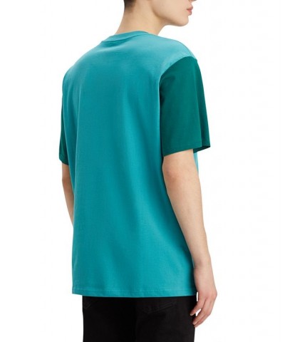 Men's Relaxed-Fit Logo Colorblock T-Shirt Colorblock Hortensia $14.35 T-Shirts