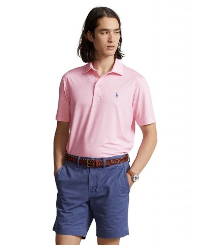 Men's Classic-Fit Performance Polo Shirt Pink $63.45 Polo Shirts