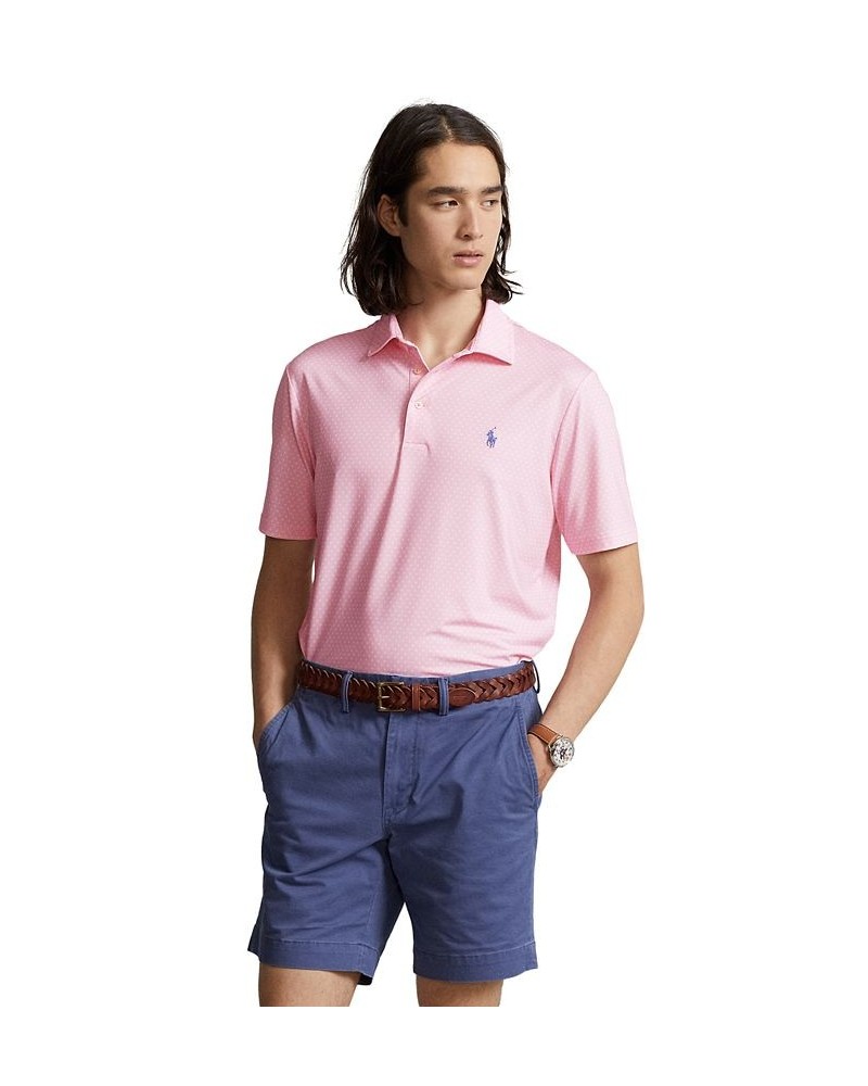 Men's Classic-Fit Performance Polo Shirt Pink $63.45 Polo Shirts