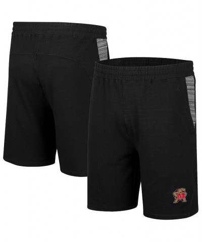 Men's Black Maryland Terrapins Wild Party Shorts $17.60 Shorts