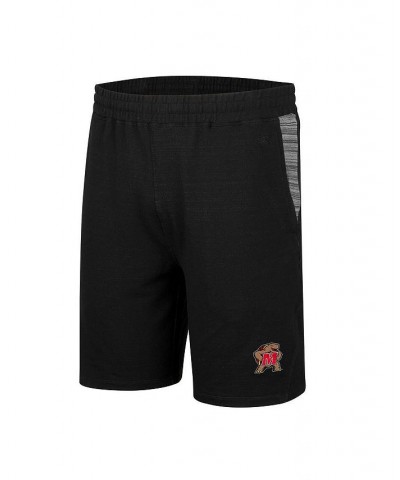 Men's Black Maryland Terrapins Wild Party Shorts $17.60 Shorts