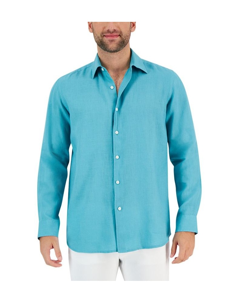 Men's 100% Linen Shirt PD05 $17.77 Shirts