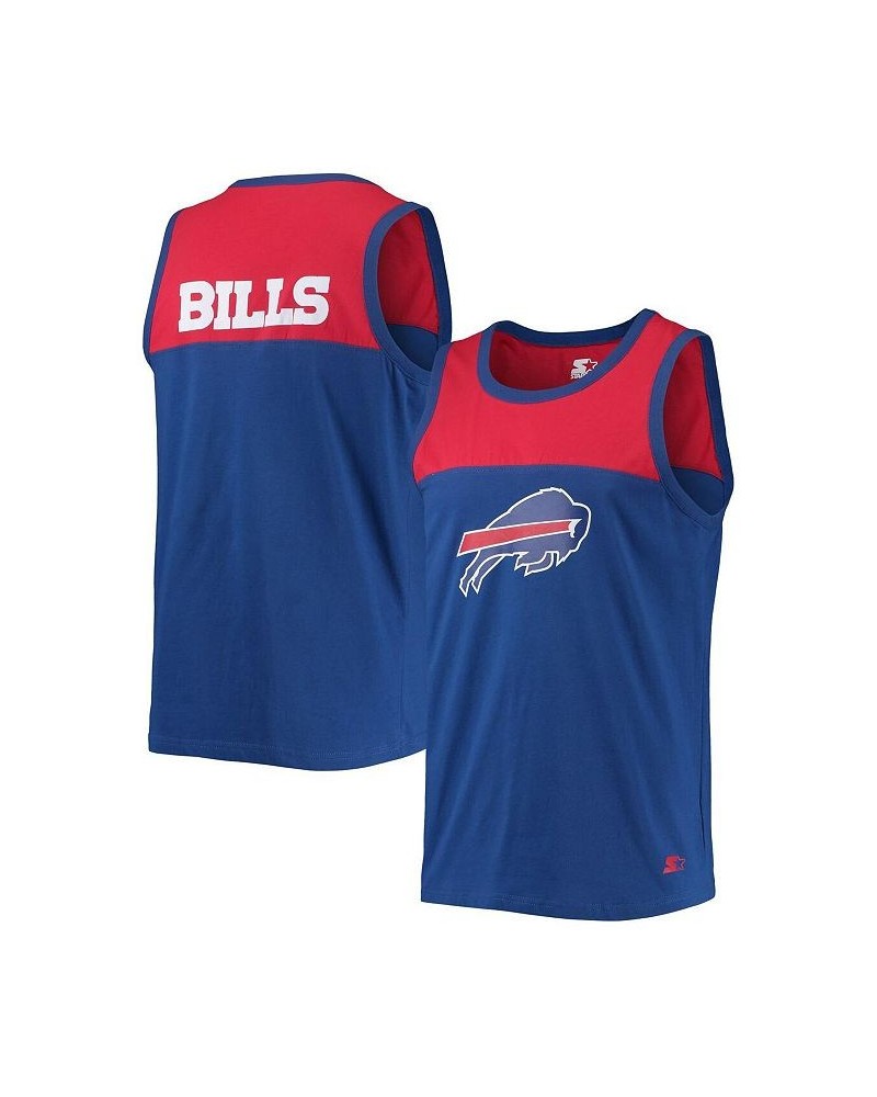 Men's Royal, Red Buffalo Bills Team Touchdown Fashion Tank Top $20.50 T-Shirts