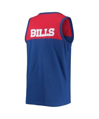 Men's Royal, Red Buffalo Bills Team Touchdown Fashion Tank Top $20.50 T-Shirts