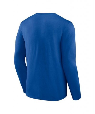 Men's Branded Royal New York Giants Hometown Collection Sweep Long Sleeve T-shirt $26.99 T-Shirts