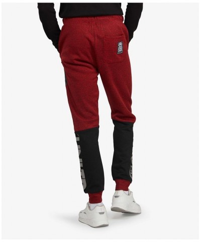 Men's Big and Tall Urban Hitter Joggers Red $42.12 Pants