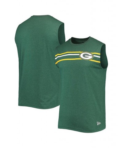 Men's Green Green Bay Packers Brushed Sleeveless Tank Top $16.66 T-Shirts