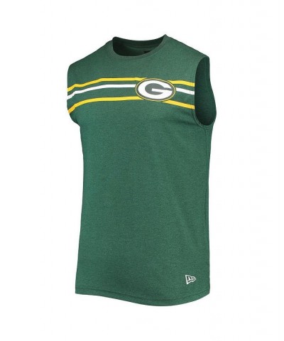 Men's Green Green Bay Packers Brushed Sleeveless Tank Top $16.66 T-Shirts