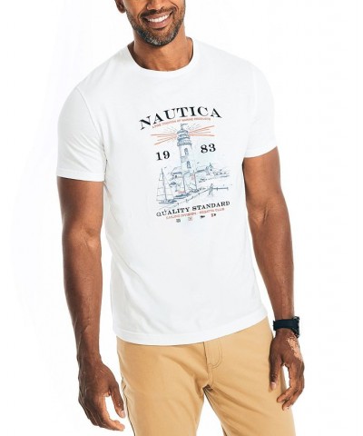 Men's Sustainably Crafted Short-Sleeve Graphic T-Shirts White $18.11 T-Shirts