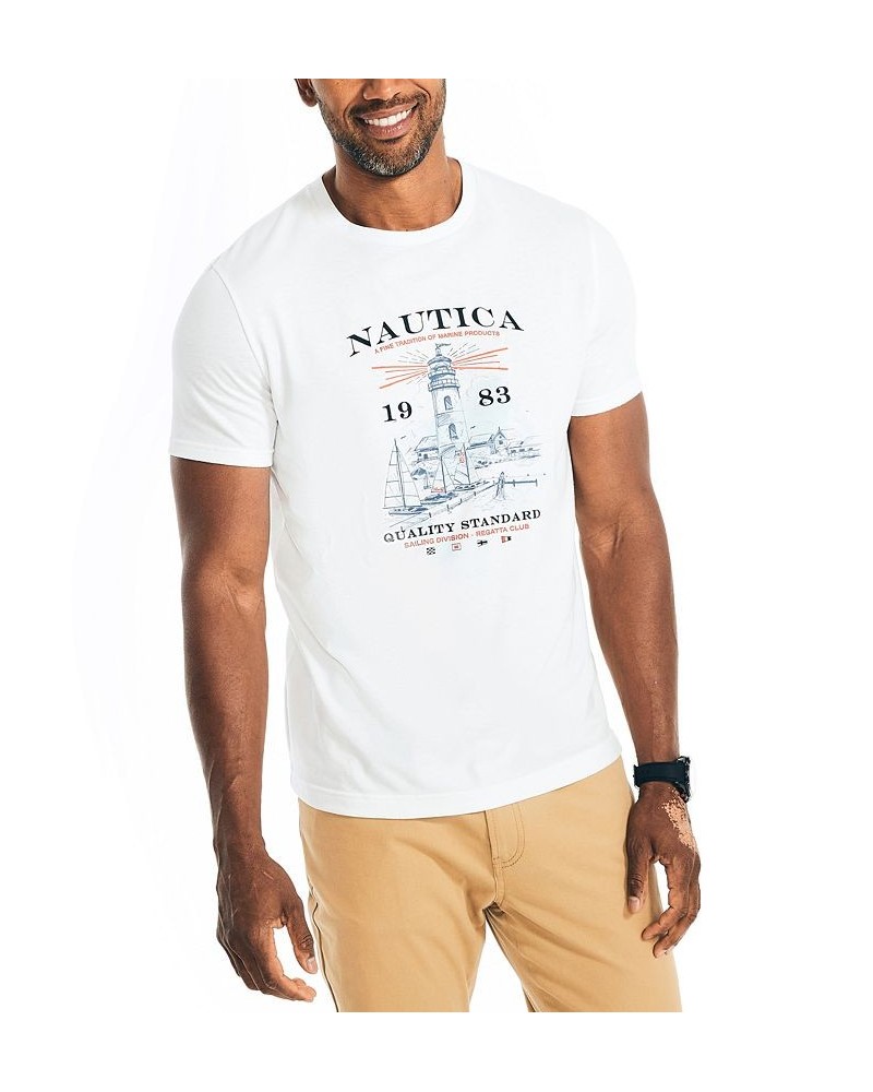 Men's Sustainably Crafted Short-Sleeve Graphic T-Shirts White $18.11 T-Shirts