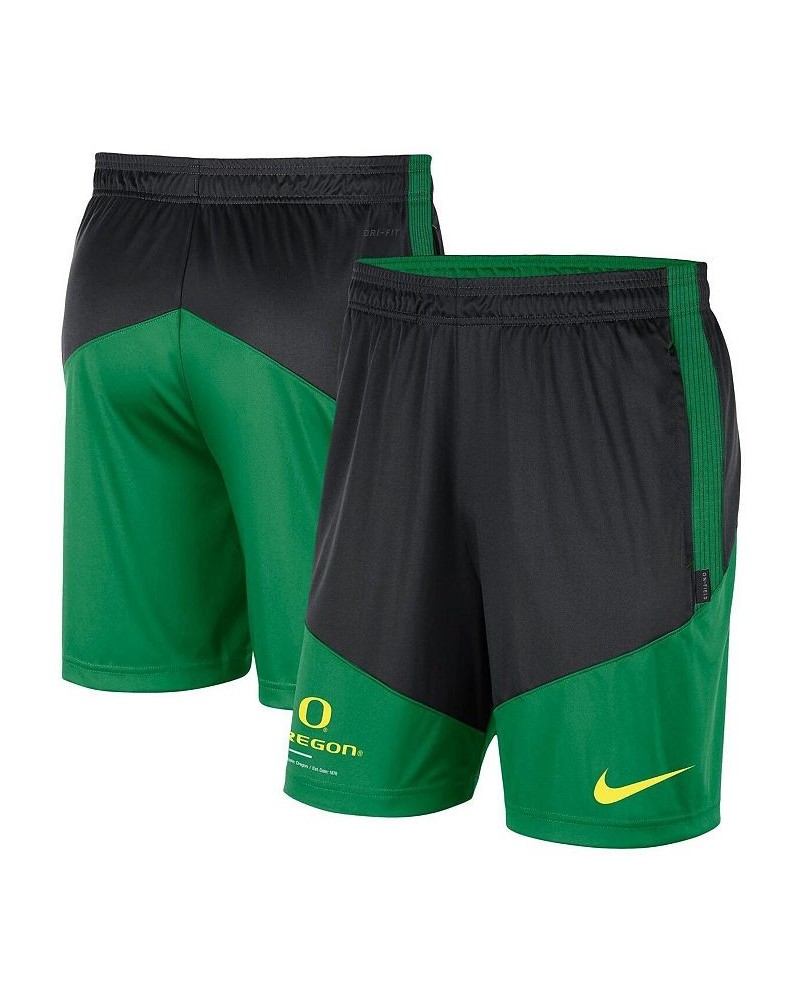 Men's Black, Green Oregon Ducks Team Performance Knit Shorts $29.14 Shorts