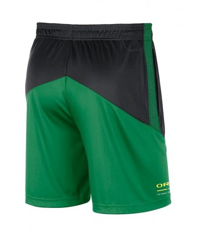 Men's Black, Green Oregon Ducks Team Performance Knit Shorts $29.14 Shorts