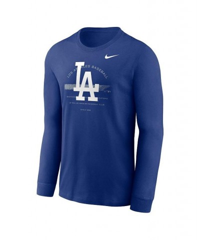 Men's Royal Los Angeles Dodgers Over Arch Performance Long Sleeve T-shirt $24.00 T-Shirts