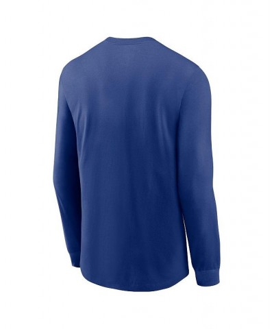 Men's Royal Los Angeles Dodgers Over Arch Performance Long Sleeve T-shirt $24.00 T-Shirts